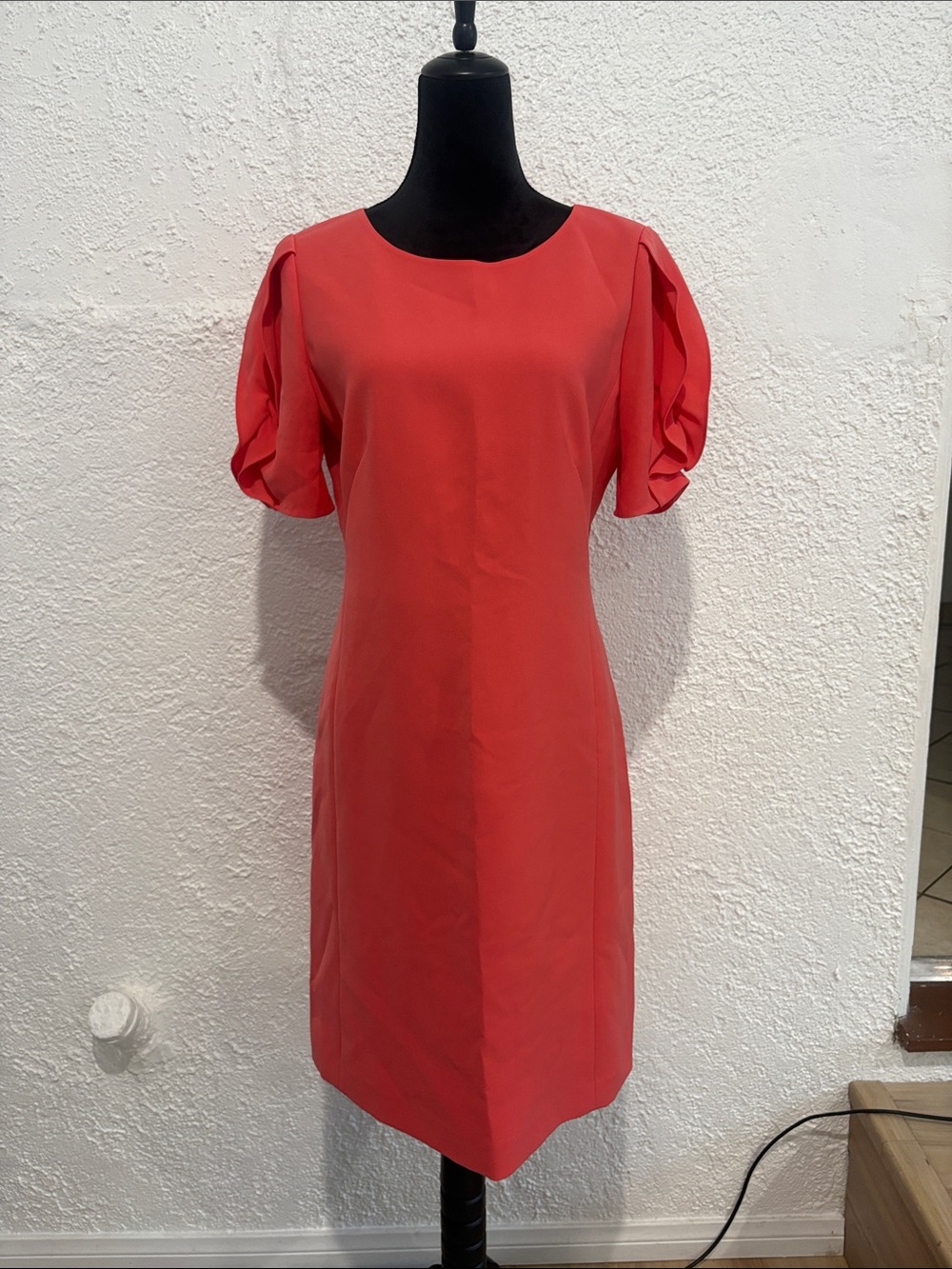 LAFAYETTE 148 Coral Short Sleeve Sheath Dress Size 6